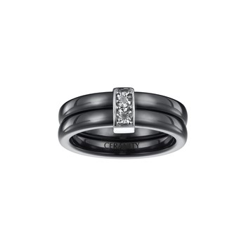 Bague Kinsley en Argent avec diamant blanc