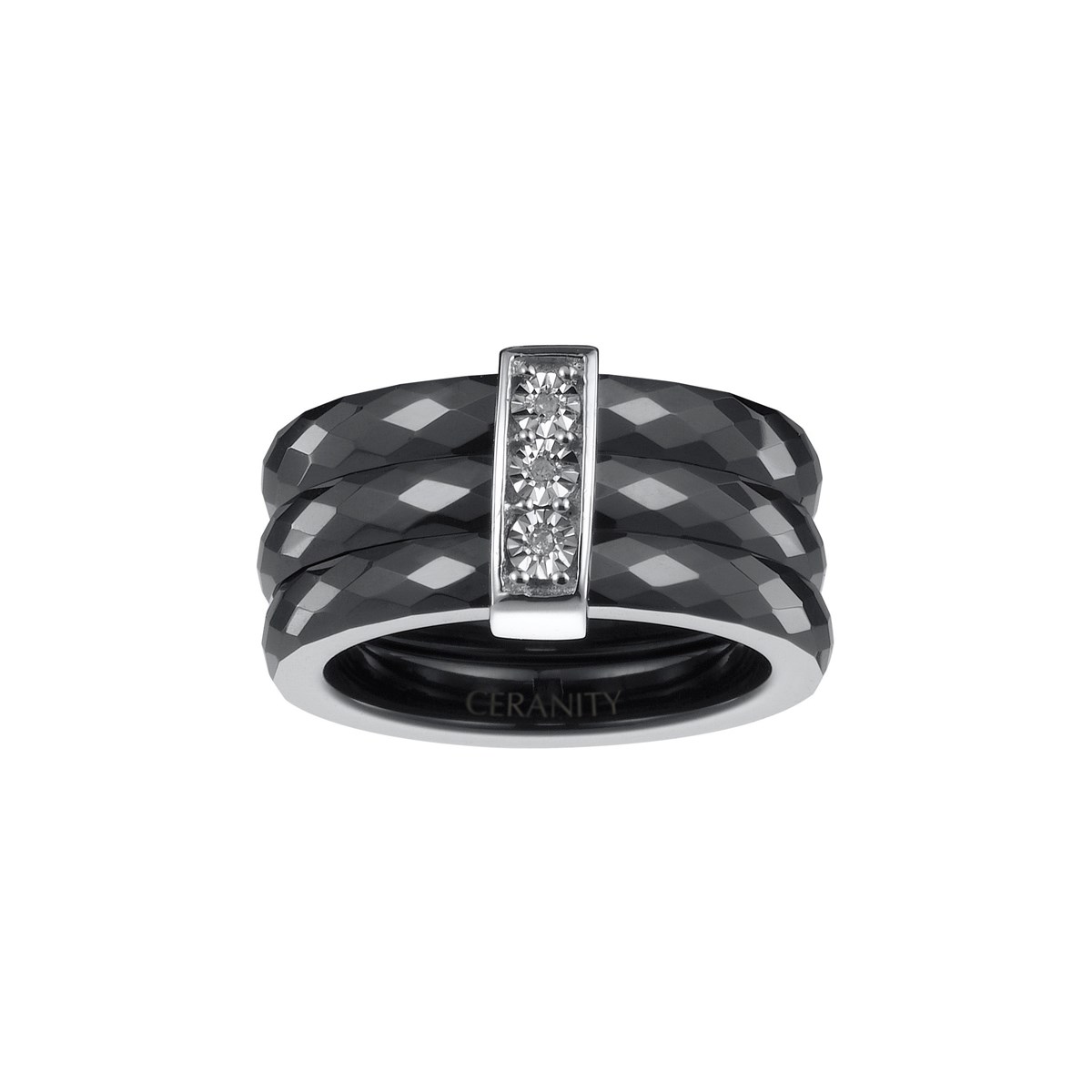 Bague Nova en Argent avec diamant blanc