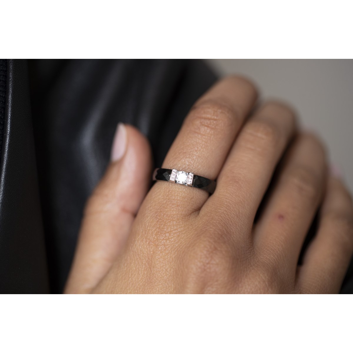 Bague Makayla en Argent avec oxyde de zirconium blanc - vue 2