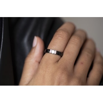 Bague Makayla en Argent avec oxyde de zirconium blanc