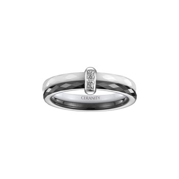 Bague Rylee en Argent avec diamant blanc