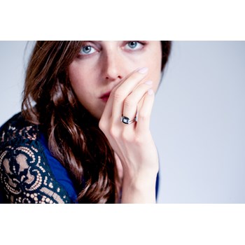Bague Addison en Argent avec oxyde de zirconium blanc