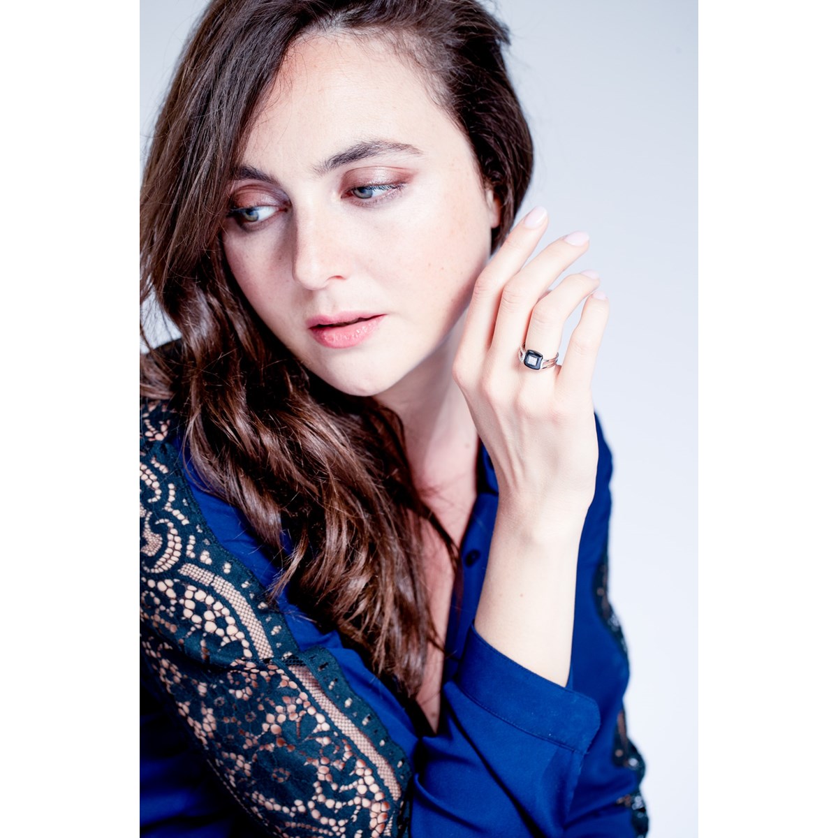 Bague Addison en Argent avec oxyde de zirconium blanc - vue 4
