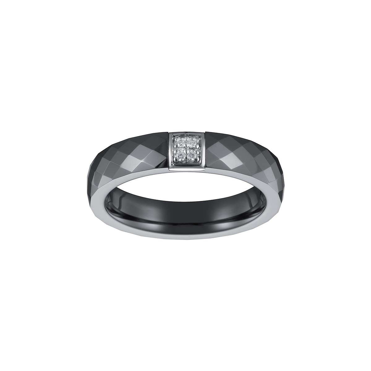 Bague Alana en Argent avec oxyde de zirconium blanc