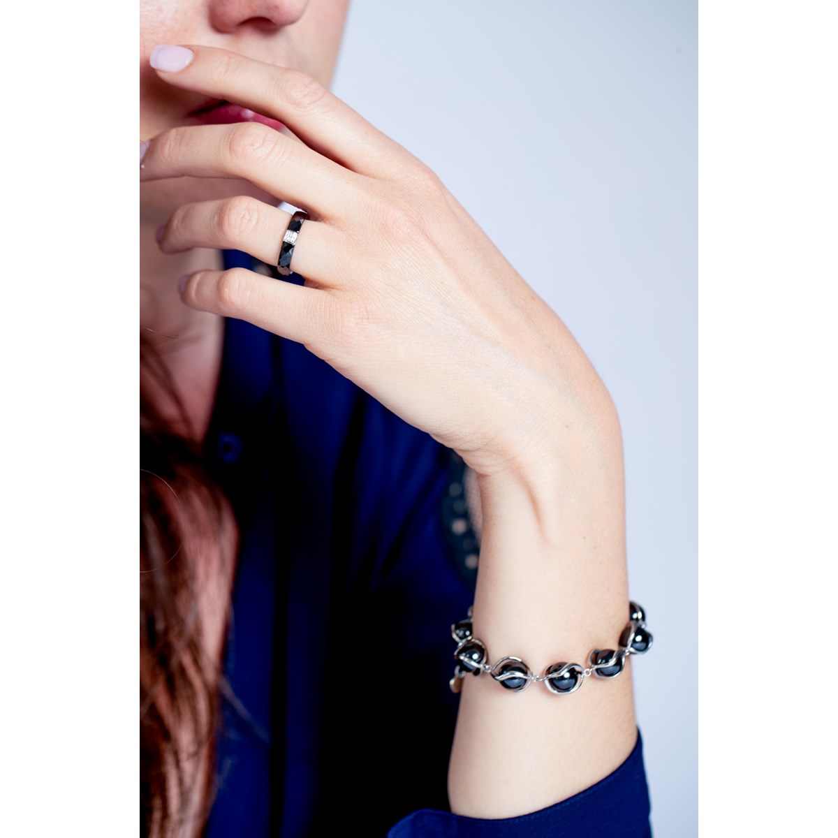 Bague Alana en Argent avec oxyde de zirconium blanc - vue 2