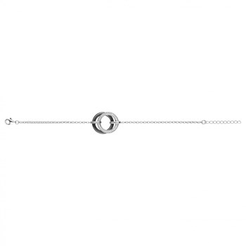 Bracelet souple Ava en Argent avec oxyde de zirconium blanc
