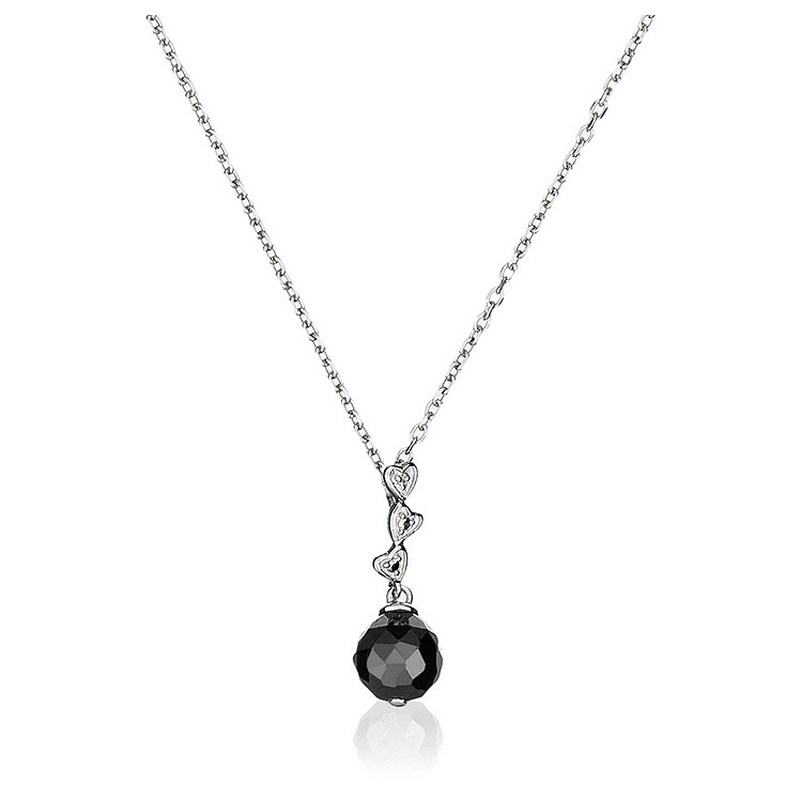 Collier Céramique argent et Diamant Ceranity