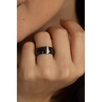 Bague Alex en Argent avec oxyde de zirconium blanc