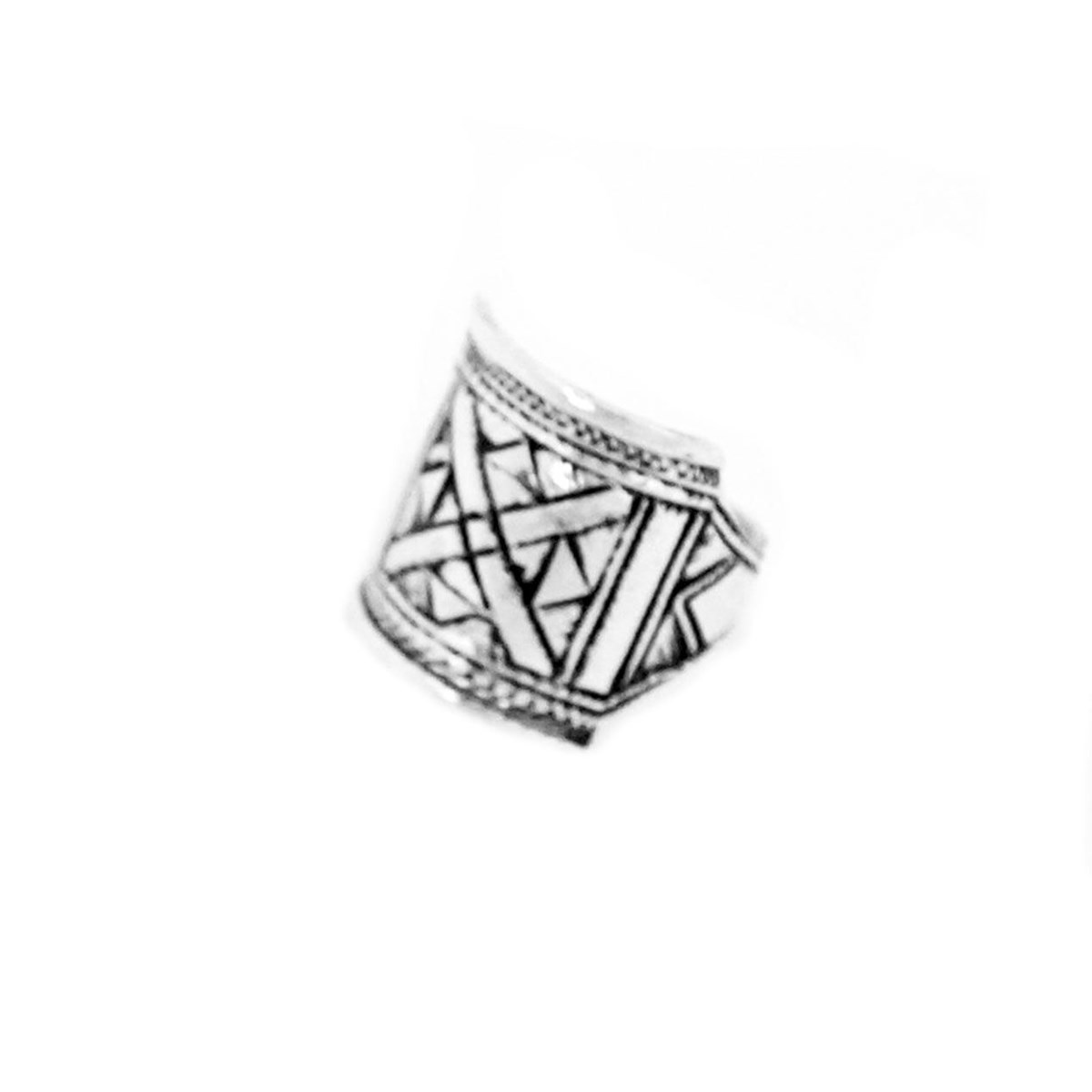Bague Chevalière en Argent Gravé - vue 2