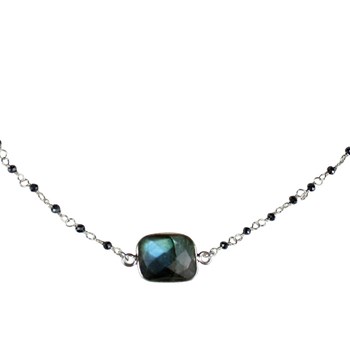 Choker Anjali Mudra argent