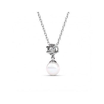 Pauline pendant - Silver and crystal