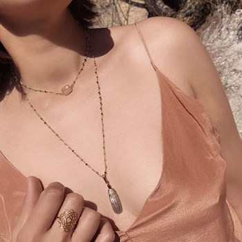 Collier bijou de dos/recto verso Warrior