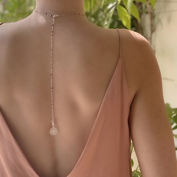 Choker et bijou de dos Vinyasa Argent