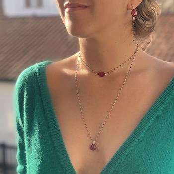 Collier bijou de dos/recto verso Iyengar