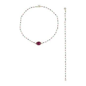 Choker et bijou de dos Kripalu