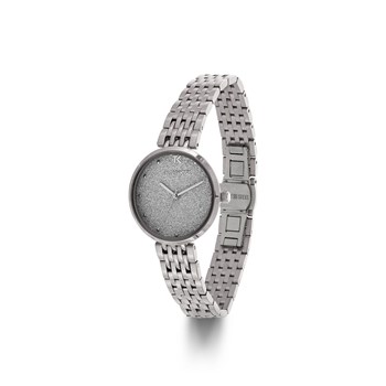 Montre analogique acier inoxydable cadran pailleté AYA