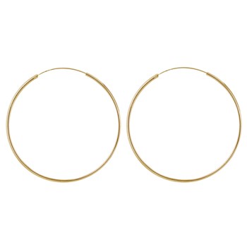 Gold-plated Fines Créoles Earrings 6cm