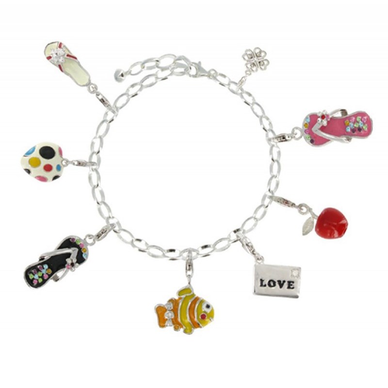 Bracelet Gourmette et Attache Charms Argent 925 - Classics - taille 20 cm - vue 3