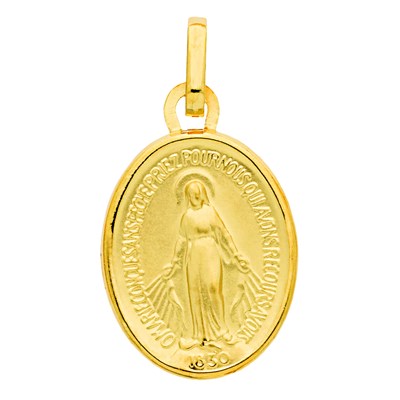 Pendentif médaille Saint Christophe or 9 carats