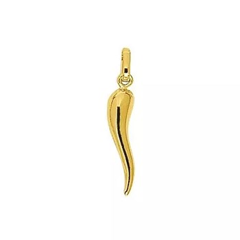 Pendentif piment or jaune 9 carats