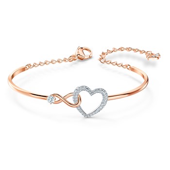 Bracelet jonc Swarovski Infinity Heart