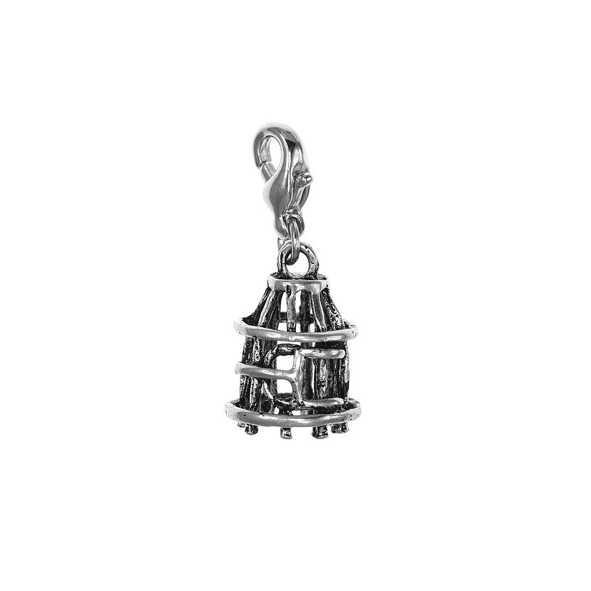 Breloque charm cage à oiseau SC Crystal