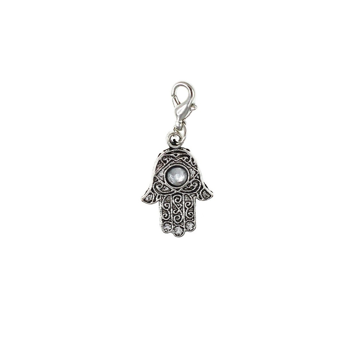 Breloque charm Khamsa (main de fatma) SC Crystal