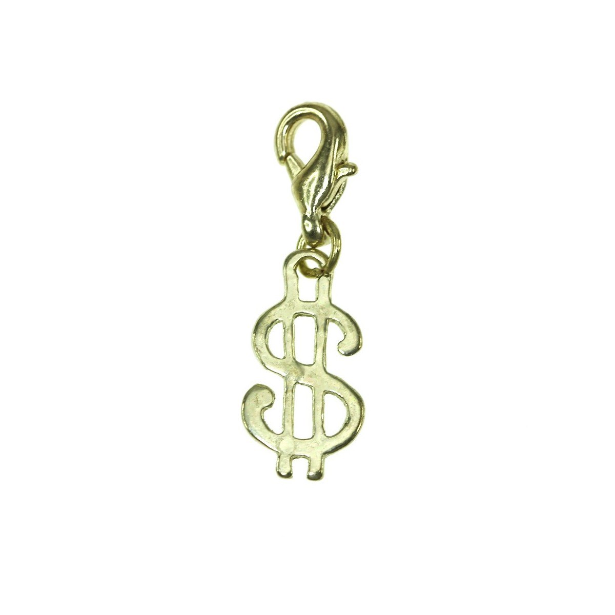 Breloque charm dollar doré SC Crystal