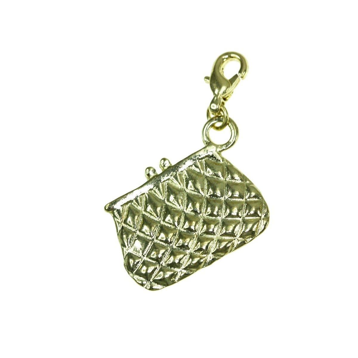 Breloque charm portefeuille doré SC Crystal
