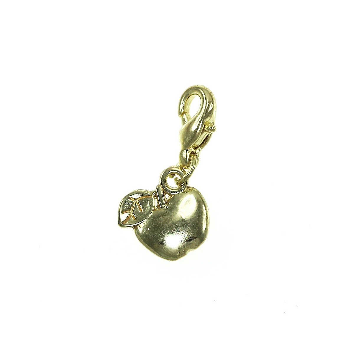 Breloque charm pomme dorée SC Crystal