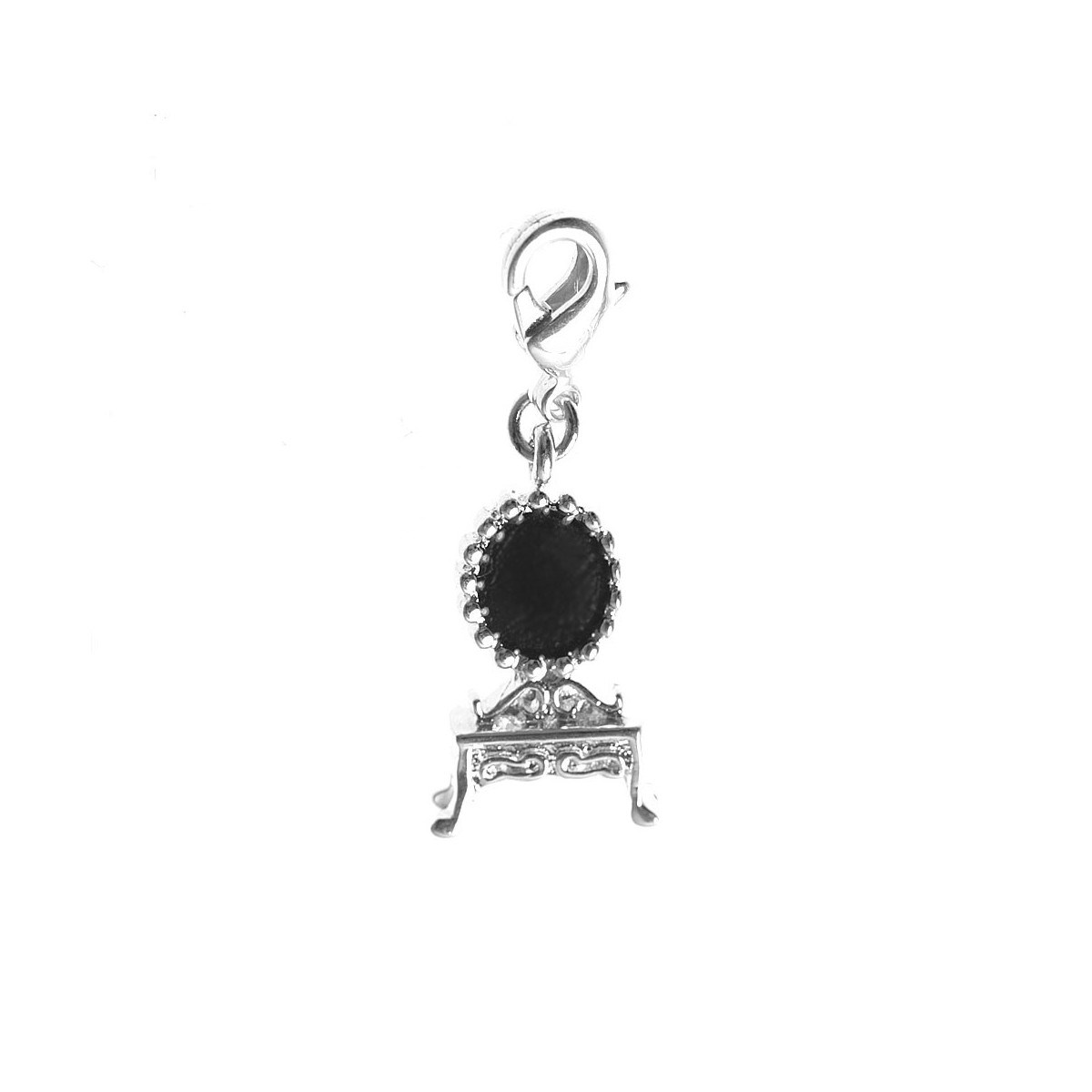 Charm miroir SC Crystal plaqué argent 3 microns