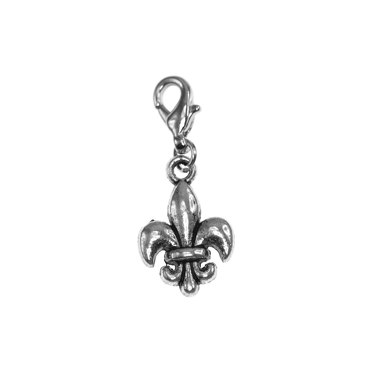 Breloque charm fleur de lys SC Crystal