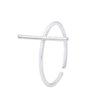 Bague motif BARETTE - Argent 925