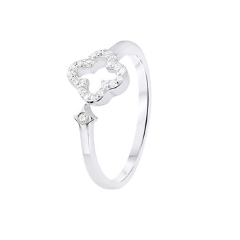 Bague TREFLE - Oxyde de zirconium - Argent 925
