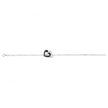 Bracelet souple Aurora en Argent avec oxyde de zirconium blanc