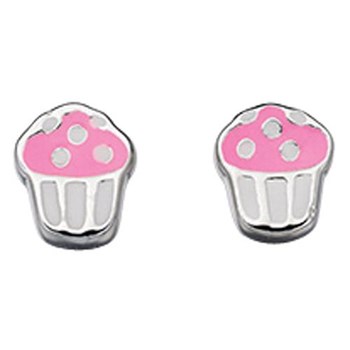 Boucle d'oreille cake en argent 925/1000