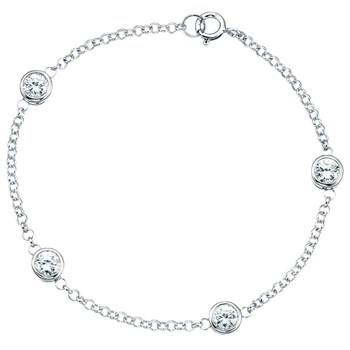 925/1000 zilveren zirkonia armband