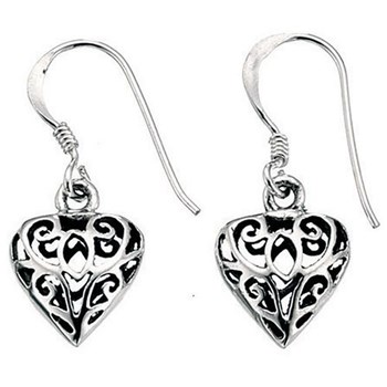 Silver heart earring 925/1000