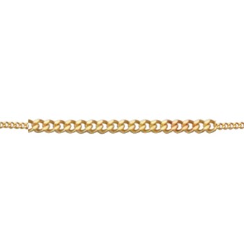 Drop necklace - 41cm Gold 375 chain - Gold 375/1000 carats pendant