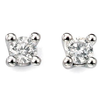 Boucle d'oreille diamant en Or blanc 375/1000