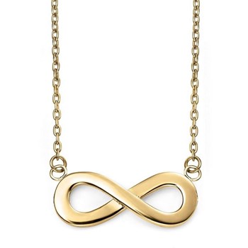 Infinity necklace in 375/1000 gold
