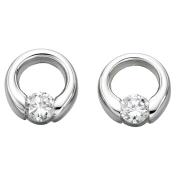 925/1000 silver zirconia earring
