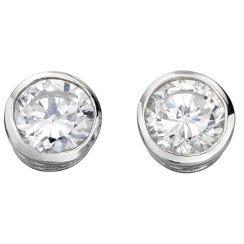 925/1000 zilveren zirkonia oorbel