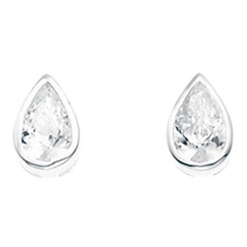 925/1000 zilveren zirkonia oorbel