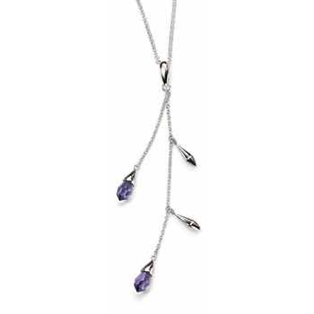 Swarovski crystal necklace with 51 cm silver 925/1000 chain