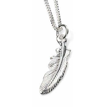Feather necklace with 51 cm chain in silver 925/1000