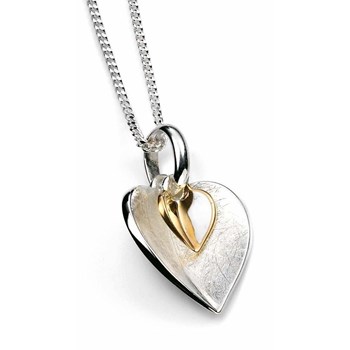 Hart ketting met 51 cm ketting in zilver 925/1000