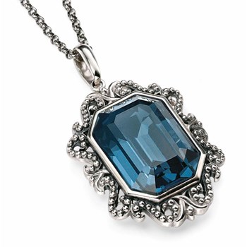 Swarovski® kristallen ketting met 51 cm 925/1000 zilveren ketting