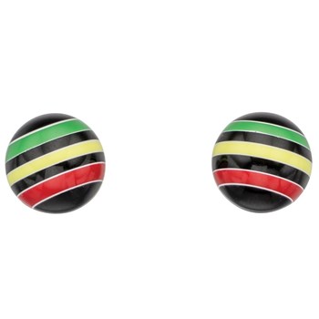 Veelkleurige oorbel in zilver 925/1000