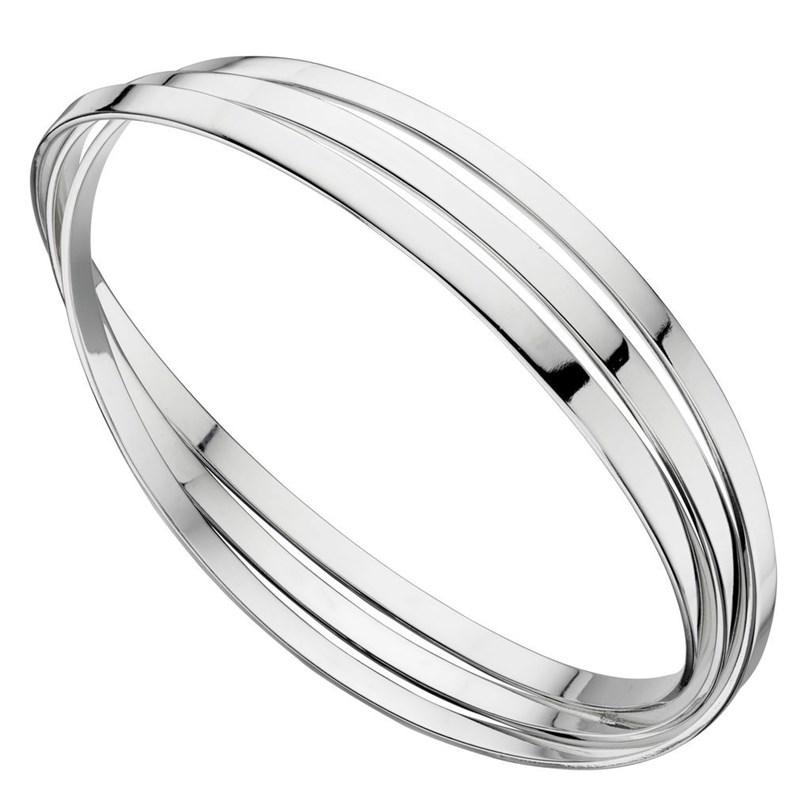 Bracelet anneaux en argent 925/1000